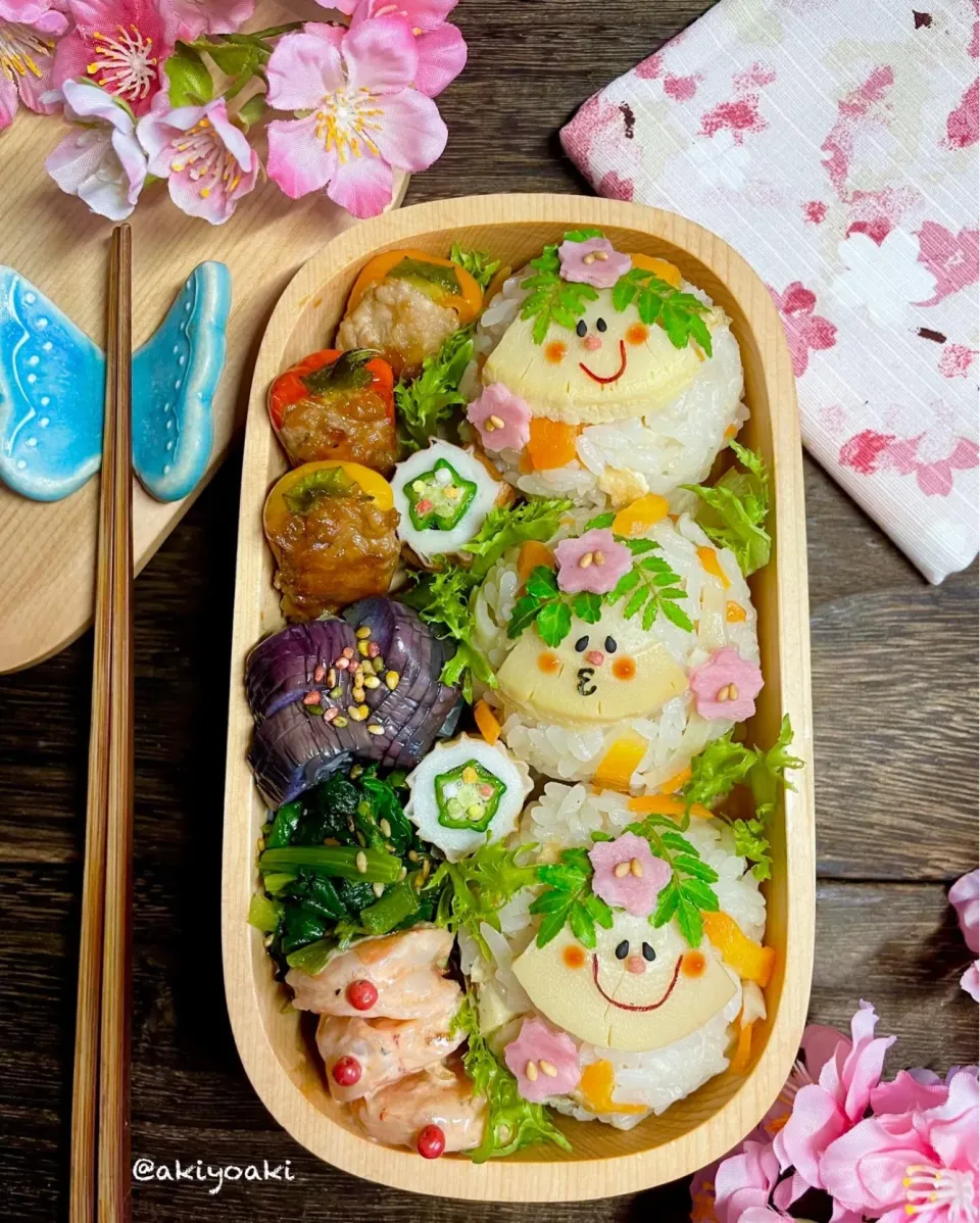 たけのこご飯弁当|Akiyoෆ¨̮⑅さん