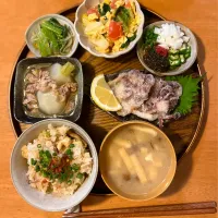 Snapdishの料理写真:春の食材を使った夜ご飯|micoさん