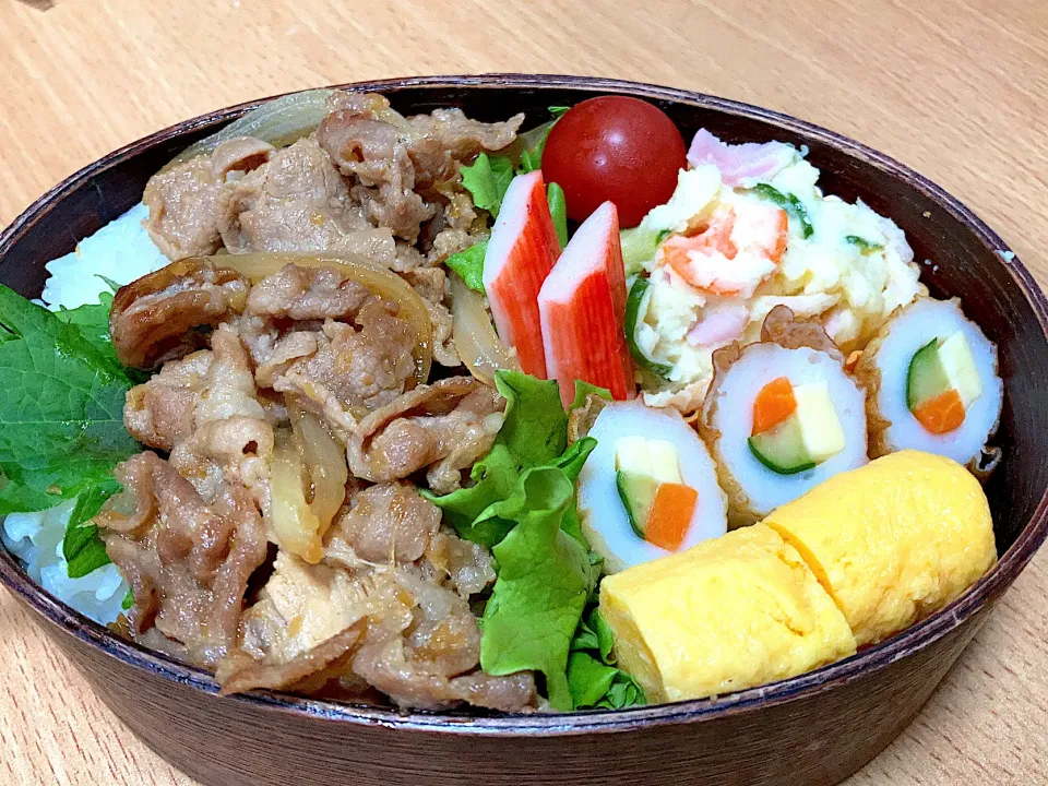 Snapdishの料理写真:生姜焼き弁当|ちかちかさん