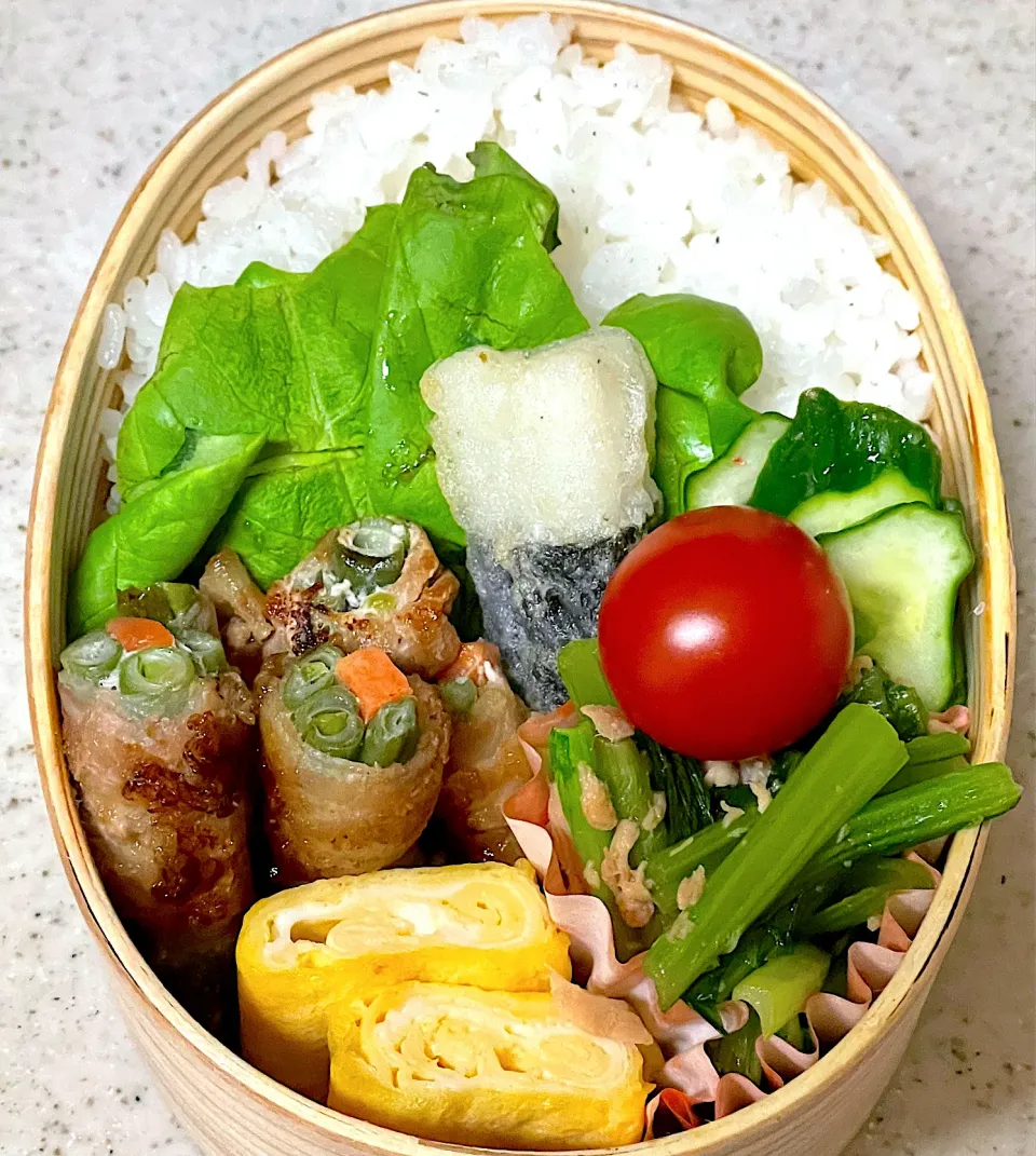 Snapdishの料理写真:野菜の豚肉巻き弁当|besさん