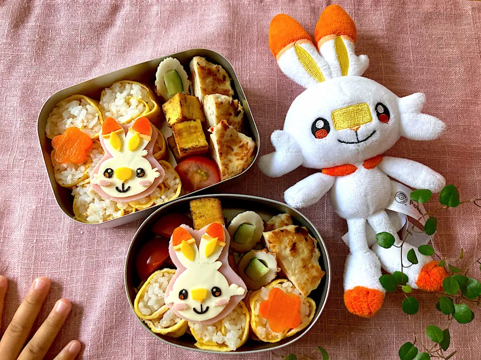 ＊ヒバニー＊ポケモン弁当＊ちびたんとべびたんの幼稚園お弁当＊|＊抹茶＊さん