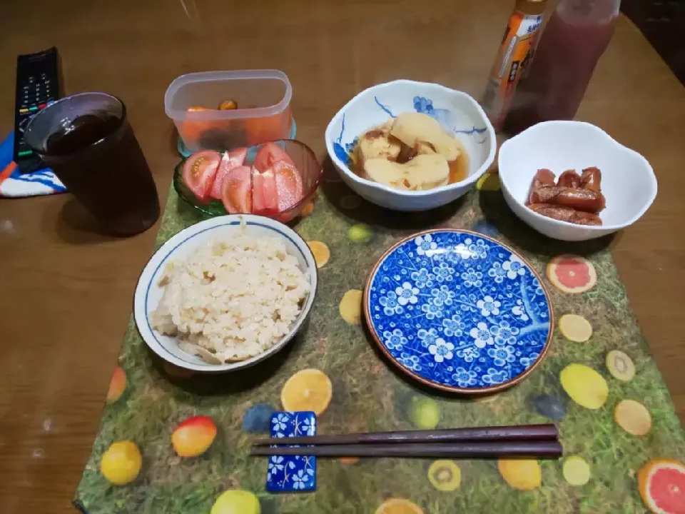 筍尽くしの夕飯:筍ご飯、筍の土佐煮|enarinさん