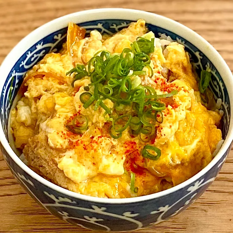 親子丼&鶏スープde昼ごはん・・|ばくあんしゃさん