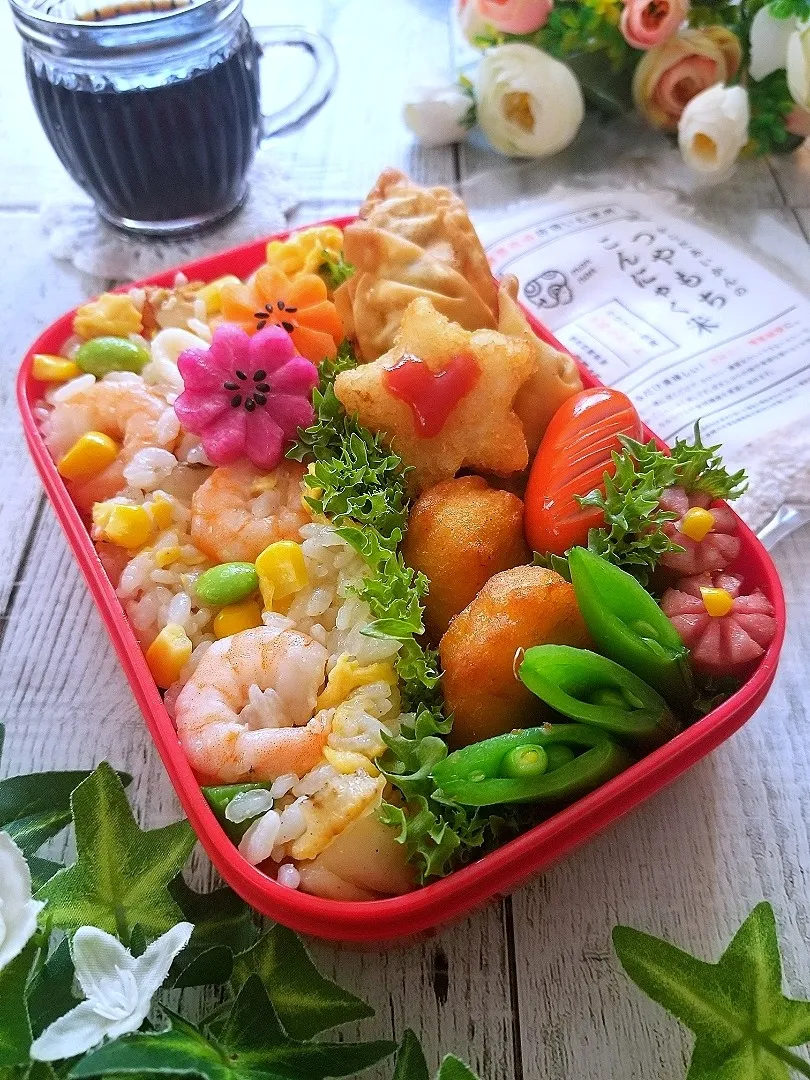 海老炒飯弁当|sugar beansさん