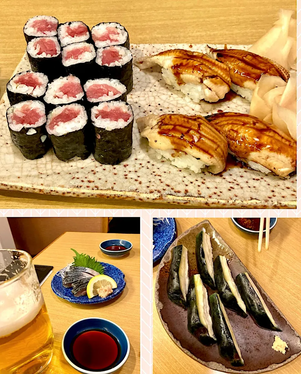 Snapdishの料理写真:昼呑み⁉︎(鮨屋にて)|mottomoさん