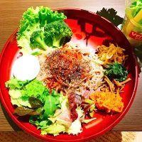 Snapdishの料理写真:韓国風美味すぎる辛麺|k.kmさん