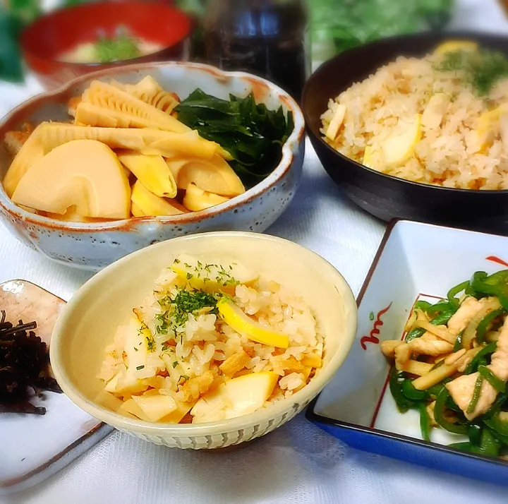 タケノコと蕨の晩御飯です。|容子さん