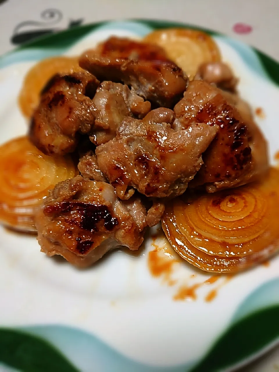 新玉ねぎと鶏もも肉ね照り焼き|オーリーさん
