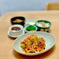 Snapdishの料理写真:みんな大好き 玉ねぎと牛肉のケチャップ炒め