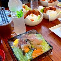 Try Japanese style of food for the first time in West Sumatra, its fasting day of ramadhan before ifthar, いただきます
