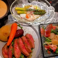 Snapdishの料理写真:バースデーディナー|渡辺良絵さん