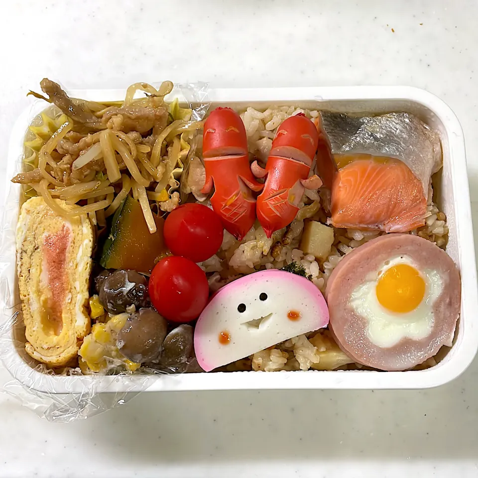 Snapdishの料理写真:2022年4月18日　オレ弁当♪|クッキングおやぢさん