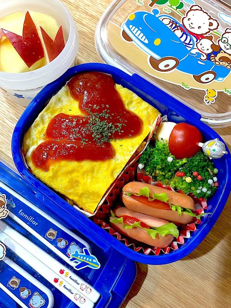 Snapdishの料理写真:オムライス弁当|Yukiさん