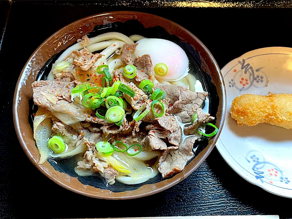 讃岐うどん　温玉肉うどん小|かおるさん