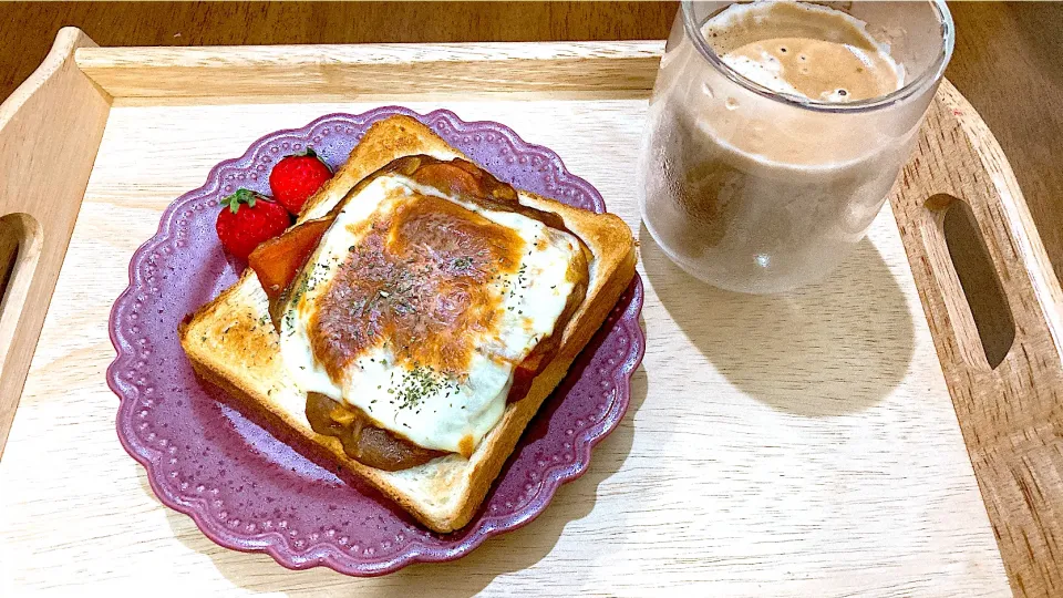 カレーチーズトースト|ゆうかさんさん