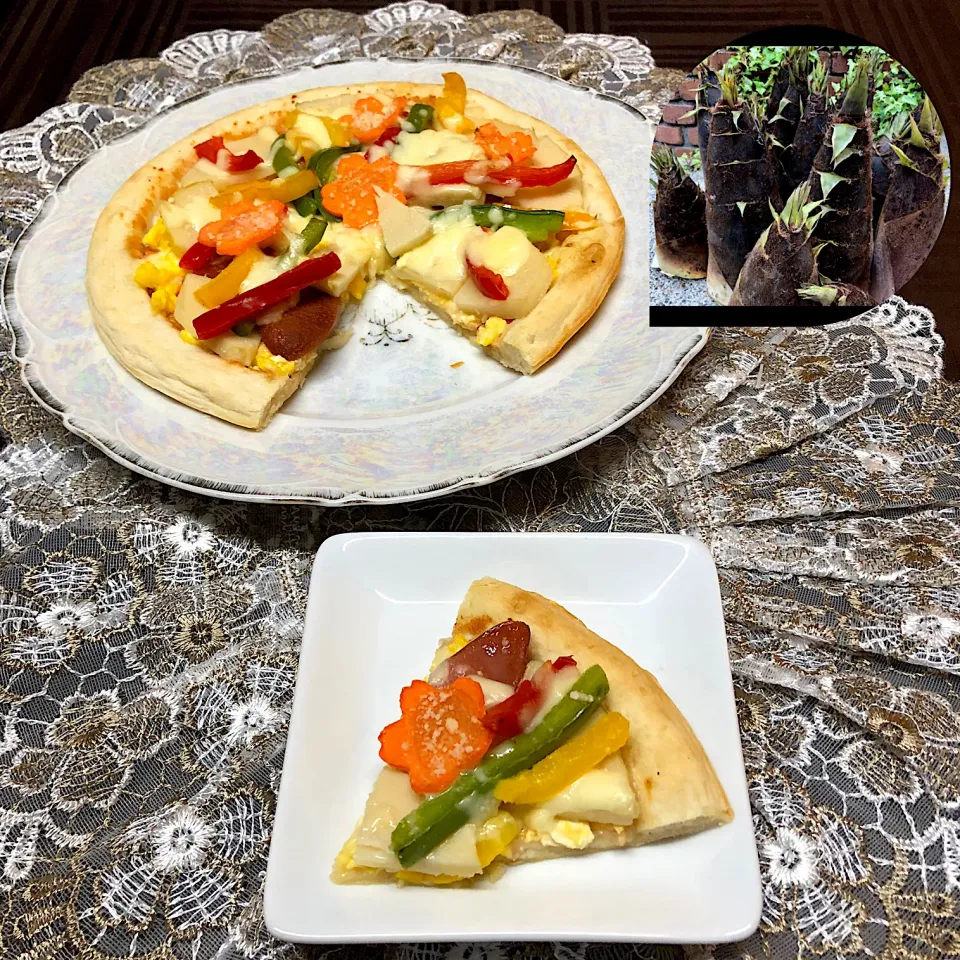 henryさんの料理 筍ピザ🍕|henryさん