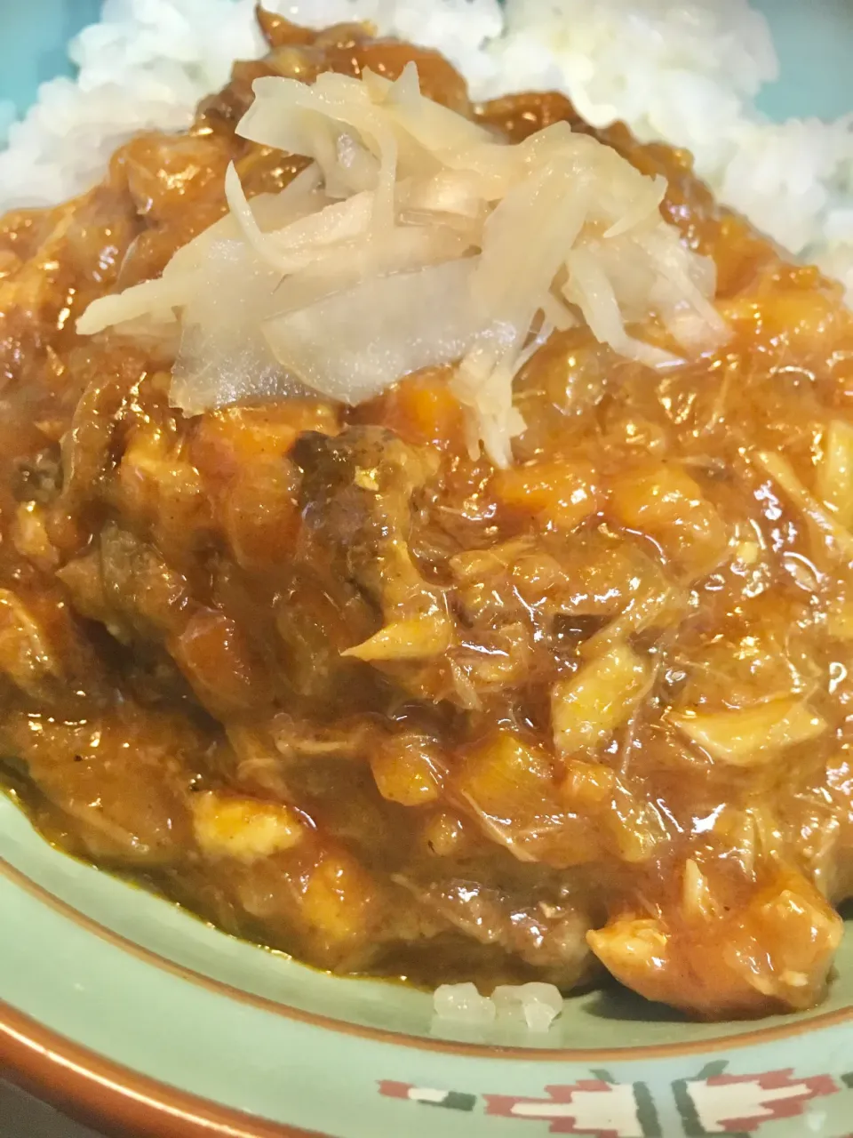 Snapdishの料理写真:鯖キーマカレー(甘酢生姜添え)♪|key♪さん