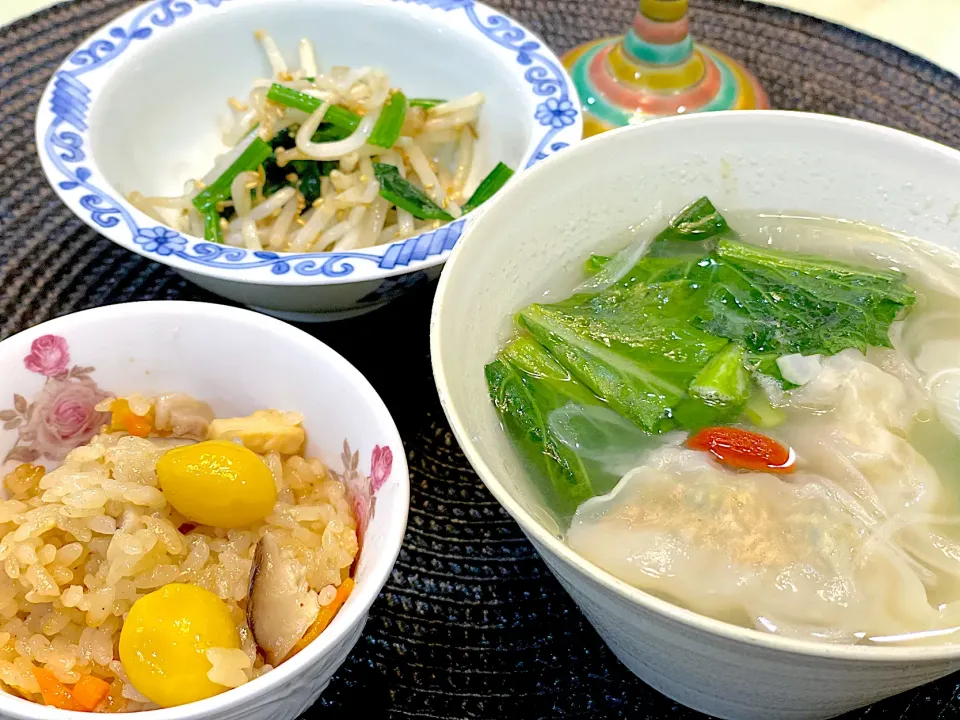 水餃子に、中華風おこわ、ナムル😬|Seikoさん