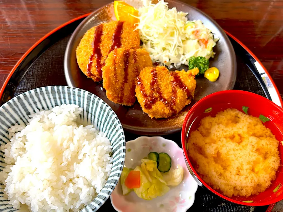 ヒレカツとメンチカツ定食|あーちゃんさん