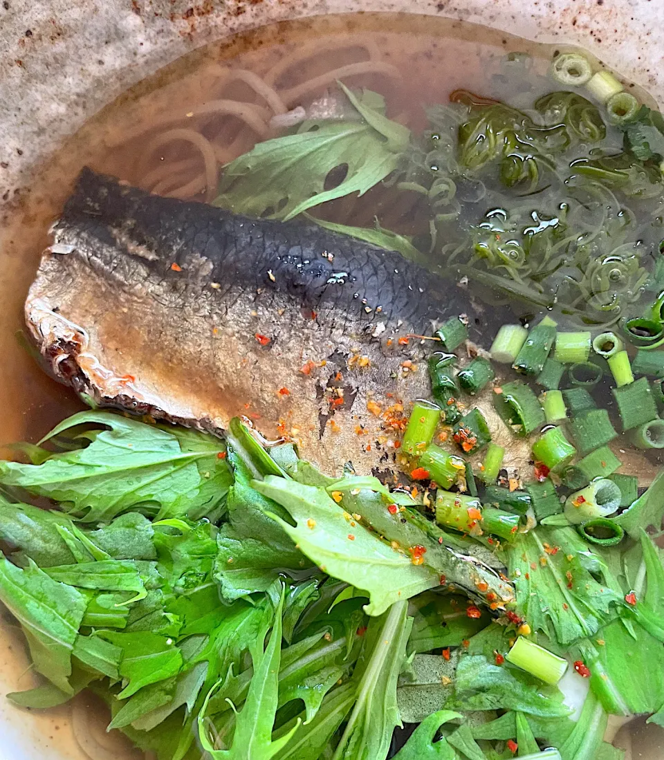 Snapdishの料理写真:水菜いっぱい💕にしん蕎麦🤗|てるみさん