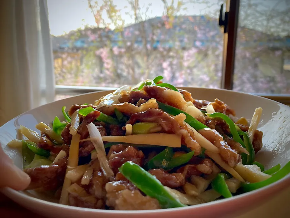 ももさんの料理 青椒牛肉絲|ももさん