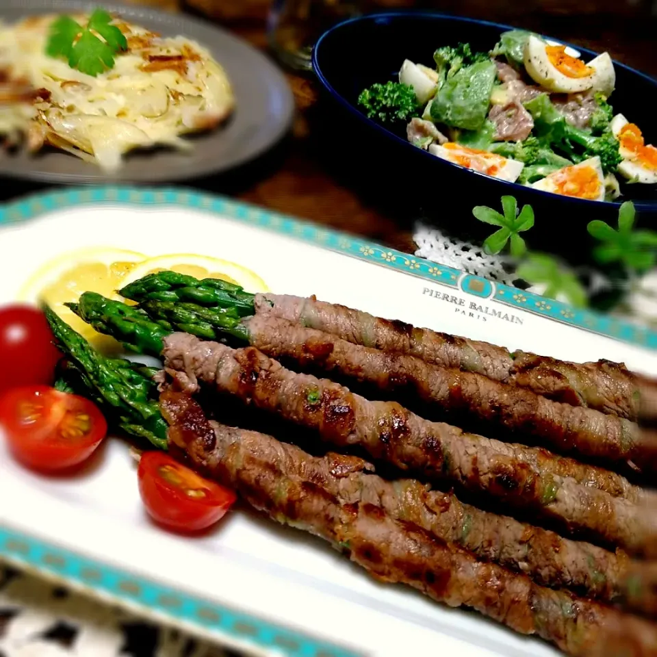 ユッキーさんの料理　アスパラの肉巻き✳️|とまと🍅さん