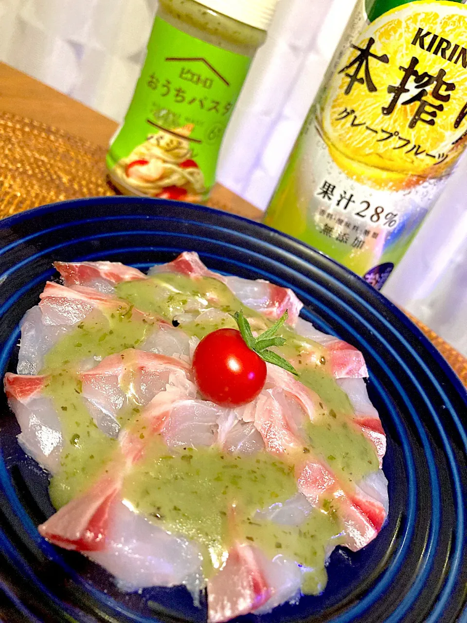 真鯛のカルパッチョ😋🍻💕✨|アイさん