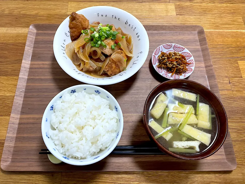 鶏胸肉の醤油麹漬けと新玉ねぎの南蛮漬け定食|morimi32さん