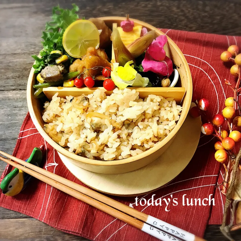 あさりの炊き込みご飯弁当|kotokotoさん