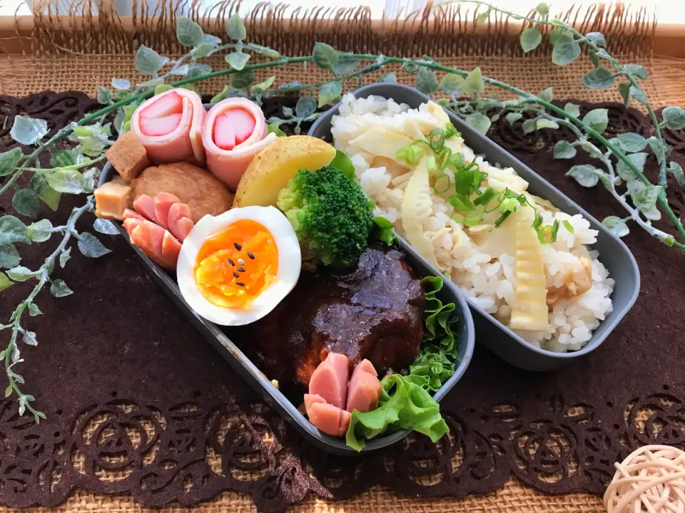 誤差あり！昨日のお弁当～たけのこご飯💗|まなまな♡さん