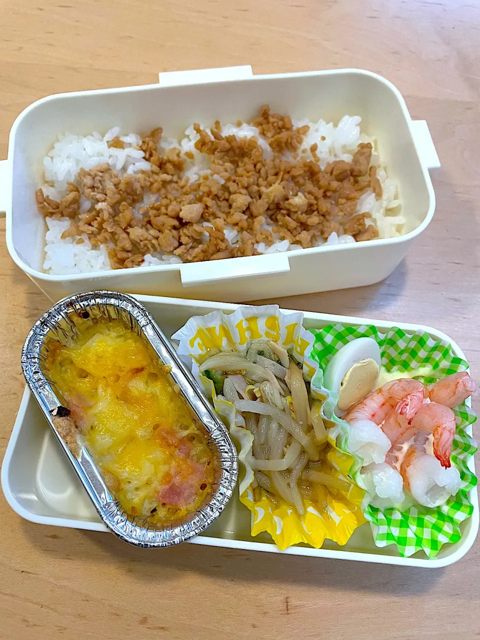 中学生弁当　ポテトグラタン　♯娘少食|りんごさん