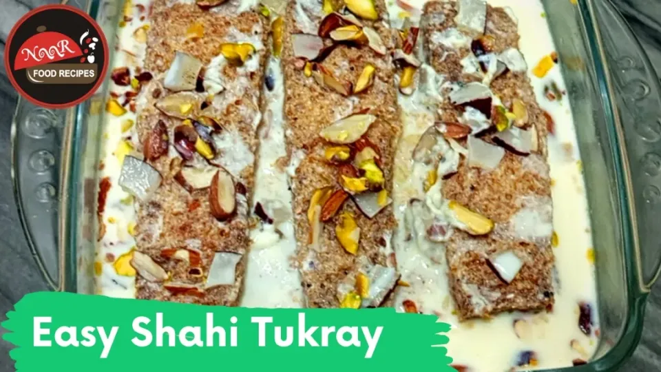 Snapdishの料理写真:Shahi Tukray (bread and milk sweet dish)|Noor Food Recipesさん