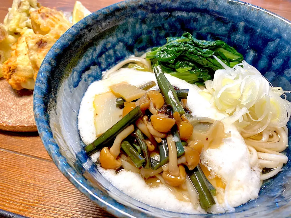 自家製山菜ミックスで山菜とろろうどん|n_nさん