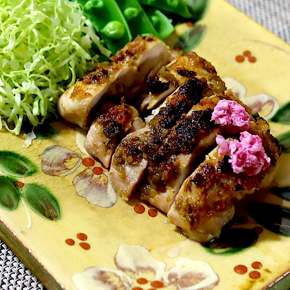 鶏もも肉の蕗味噌焼き|かおるさん