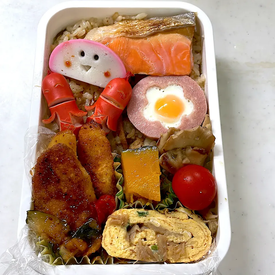 Snapdishの料理写真:2022年4月21日　オレ弁当♪|クッキングおやぢさん