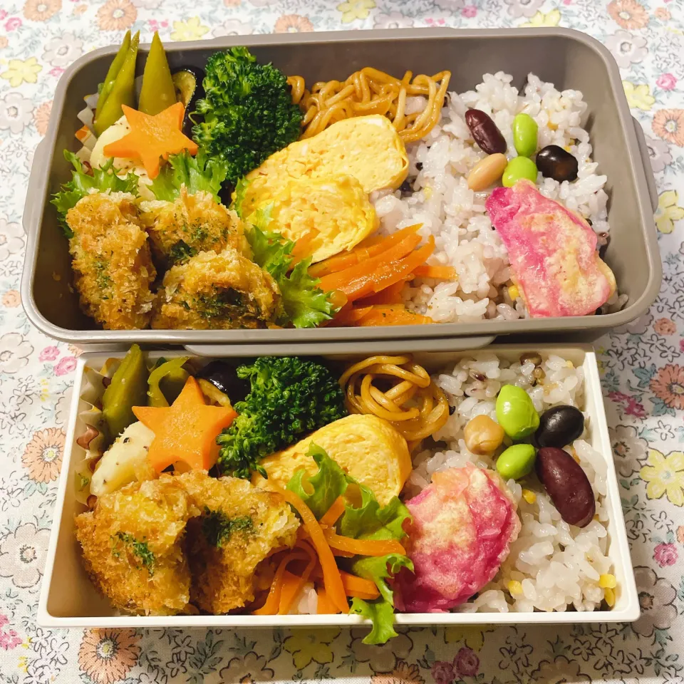 Snapdishの料理写真:夫娘弁当☆4月21日|kaoriさん