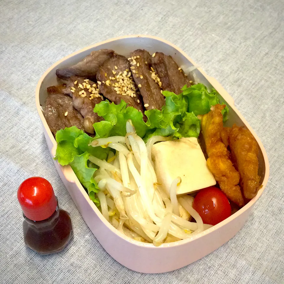 長女のJK弁当〜　焼肉乗っけ|yukoさん