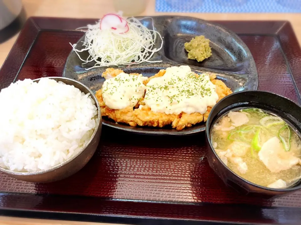 本日のワンコインランチ（チキン南蛮定食） ¥500|Blue Moon Caféさん