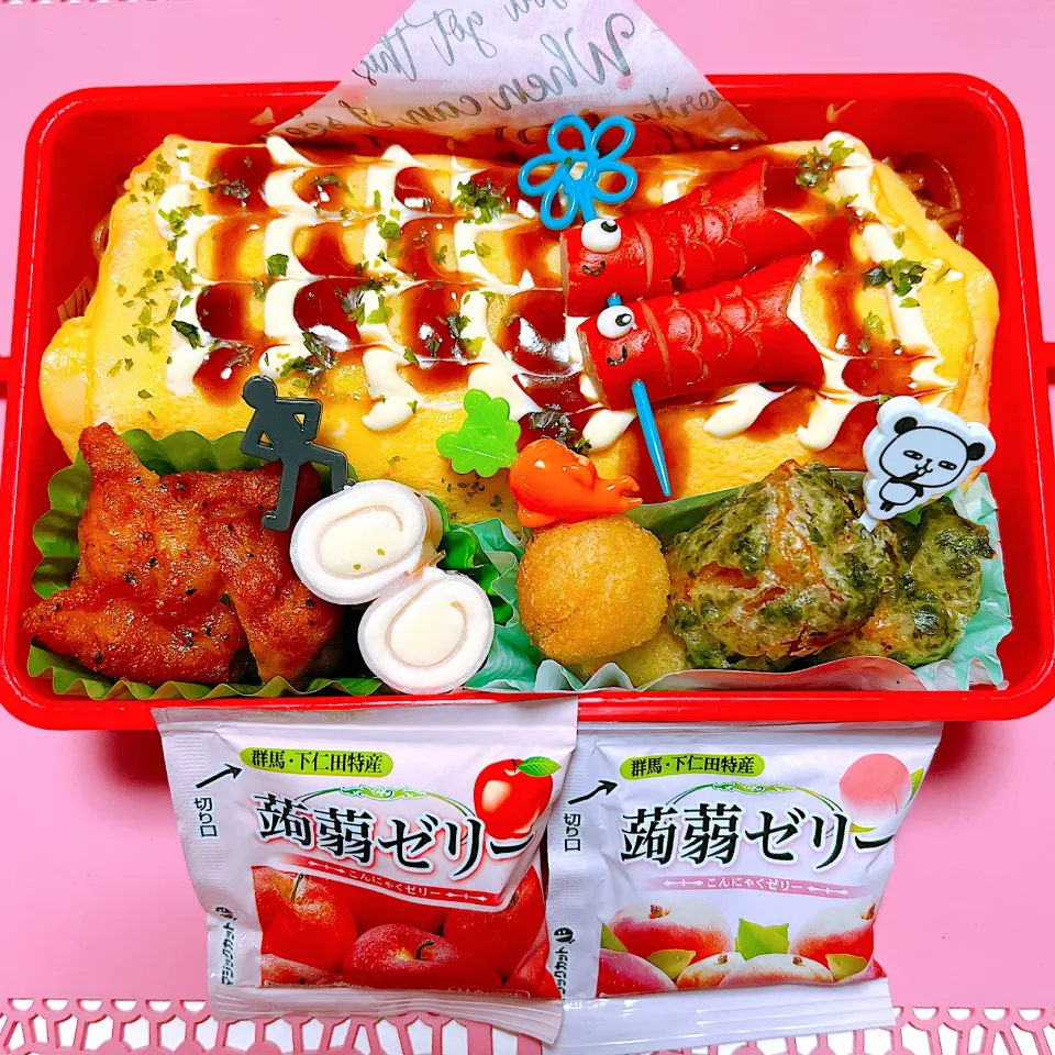 オム焼きそばお弁当🍱|miyurumoさん