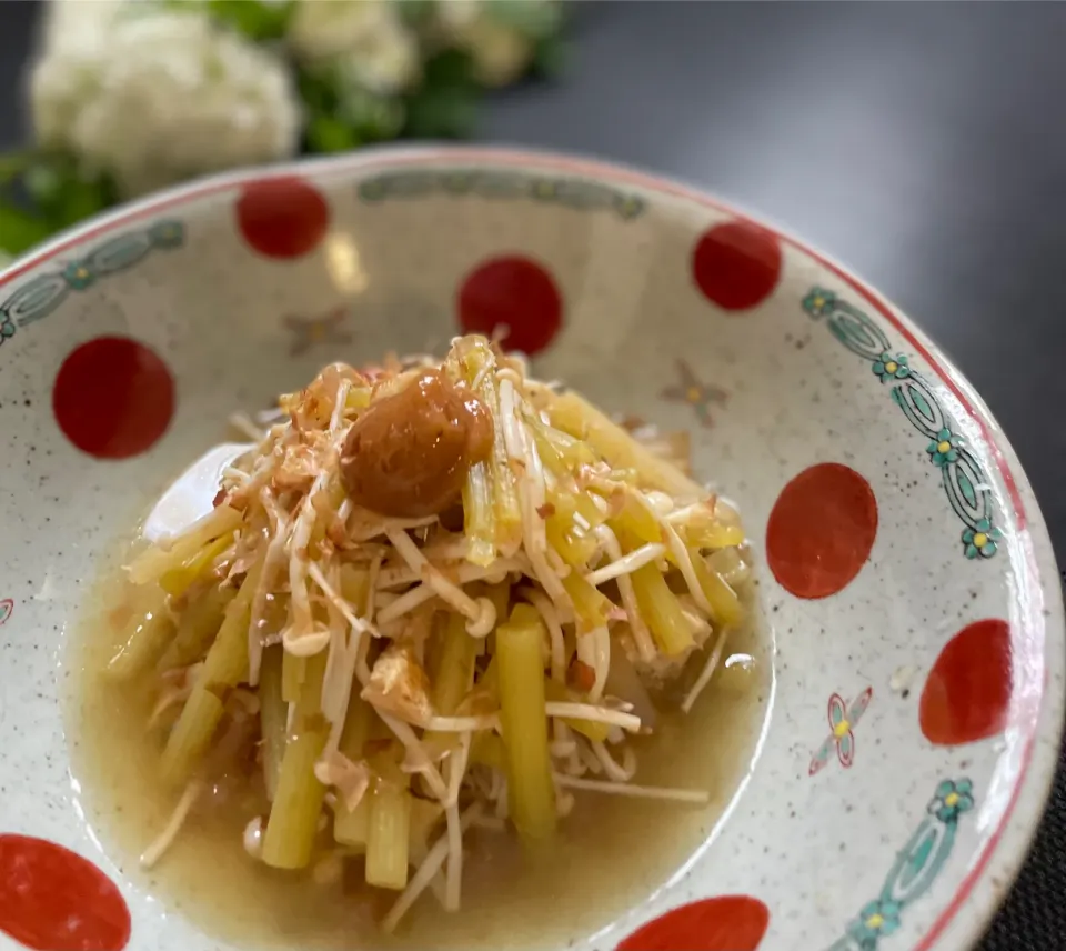 ふきとえのきの梅肉煮|Ｋazuyoさん