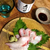 Snapdishの料理写真:黒鯛のお刺身|debimamaさん