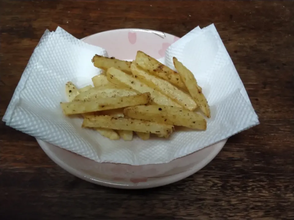 ニップン ハート スティックとマジックソルトオリジナルを使って、フライドポテトを作りました🍟|にんにくと唐辛子が特に好き❤️(元シャリマー)さん