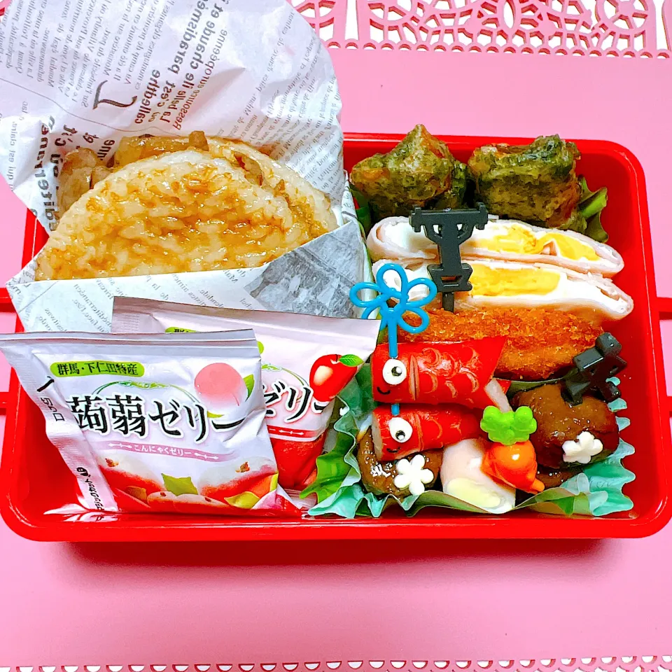 ライスバーガーお弁当🍱|miyurumoさん