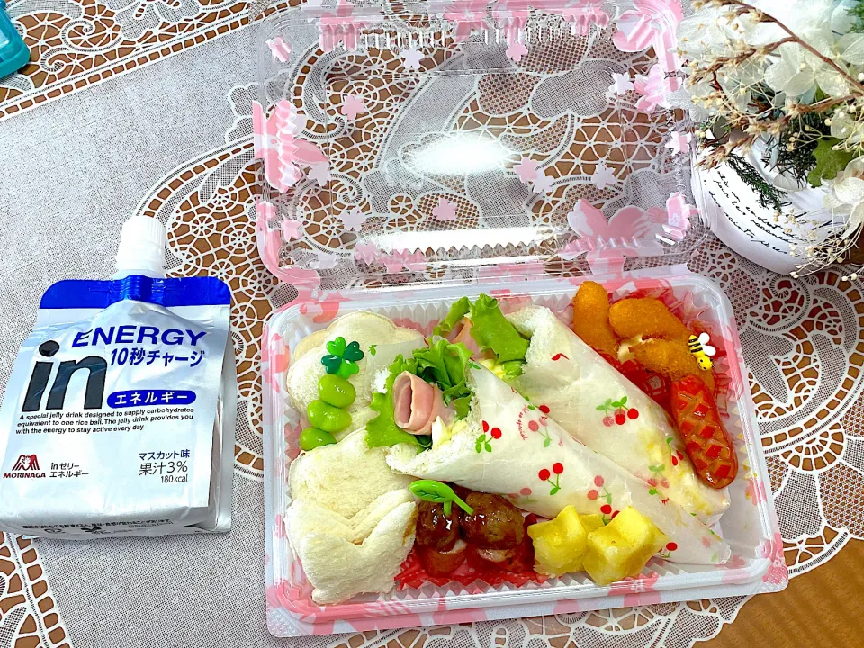 Snapdishの料理写真:2022.4.23の娘の大会サンドイッチ弁当💪|makoさん