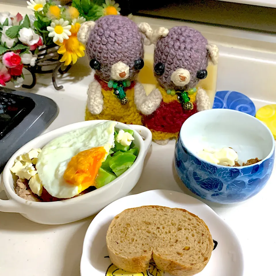 Snapdishの料理写真:晩ごぱん(*´꒳`*)|chagashiさん