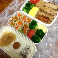 Snapdishの料理写真:肉巻き弁当|みやちゃんさん