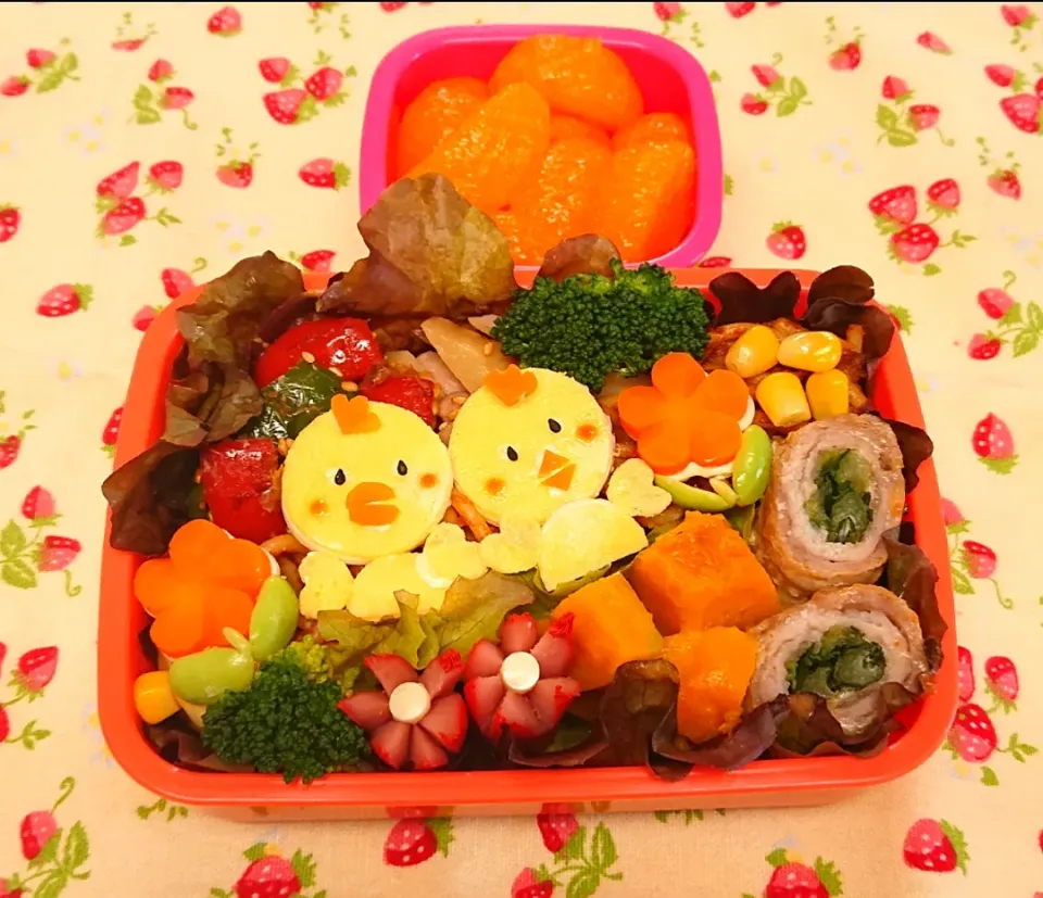 ピヨちゃんのパスタ弁当❤️|みちゅあしさん