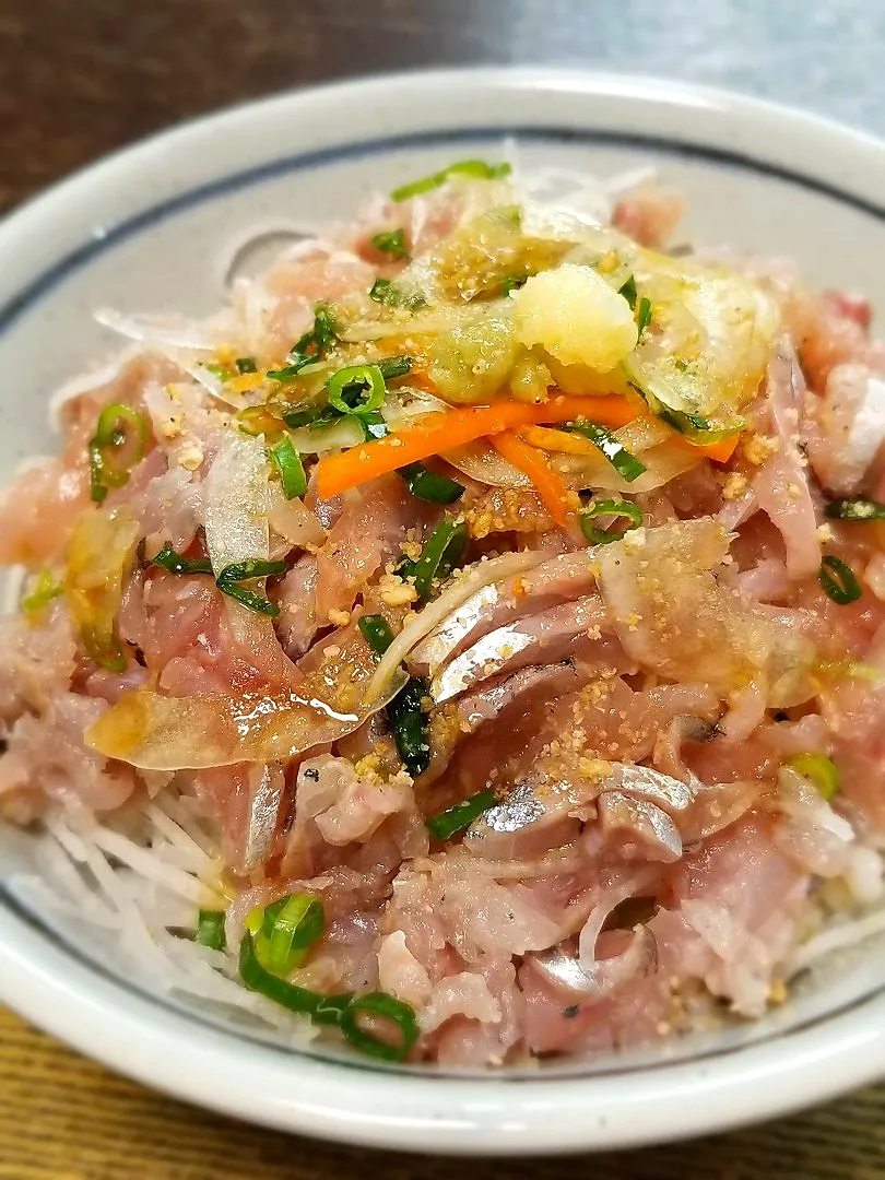 あじのたたき丼|ぱんだのままんさん