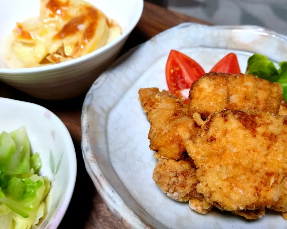 500円鮮魚箱より
　シイラの竜田揚げ|りょうさん