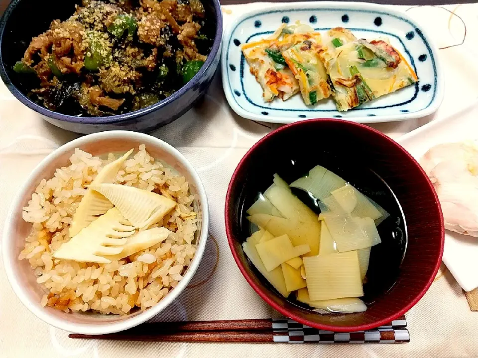 🌿筍ごはんで晩ごはん|tomoさん